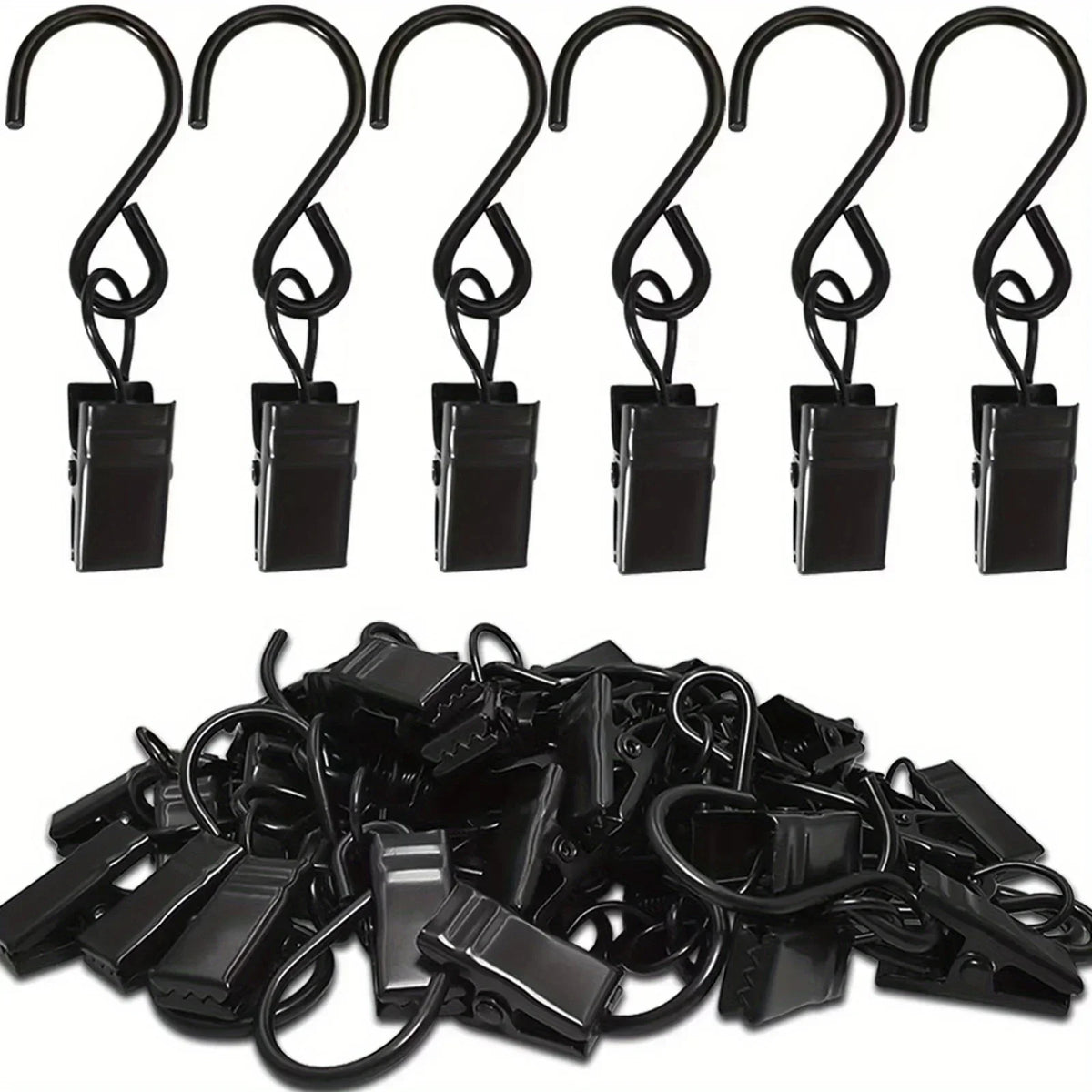 Stainless Steel S-Shaped Hooks – Curtains, Camping & Kitchen S-Shaped Hanging Hooks Qme