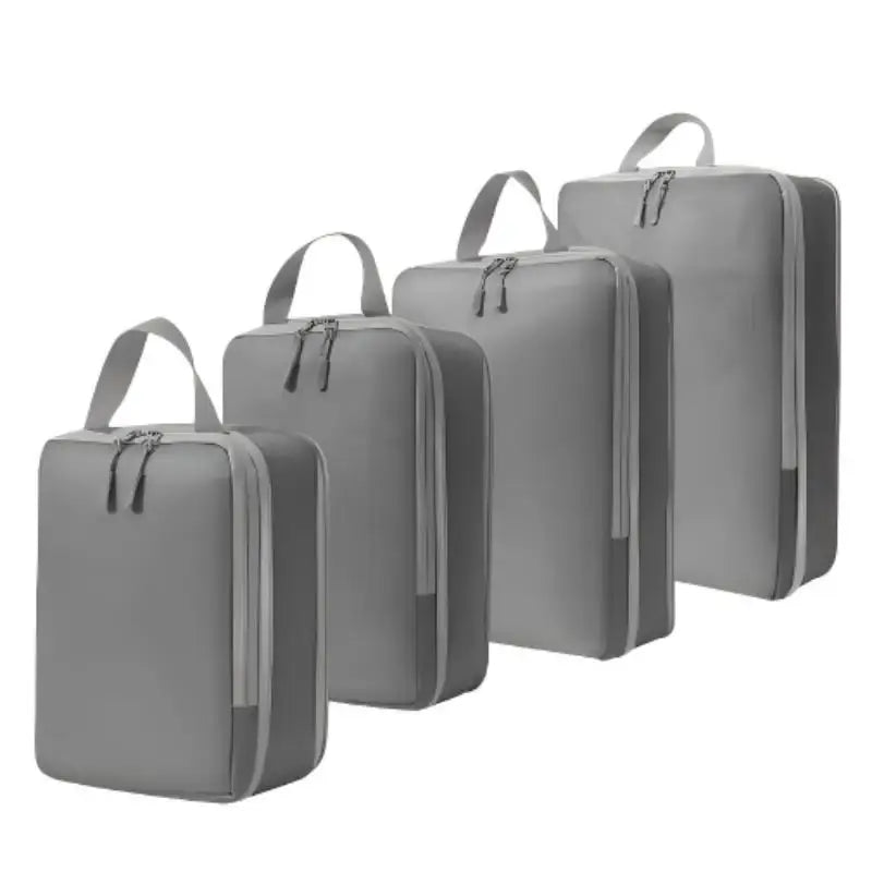Compression Travel Packing Cubes – Breathable Foldable 4-Piece Travel Packing Cubes Qme A2