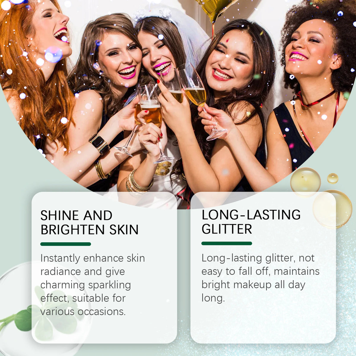 Eelhoe Highlighter Body Spray – Shimmer Glow, Long-Lasting Body Shimmer Spray Qst