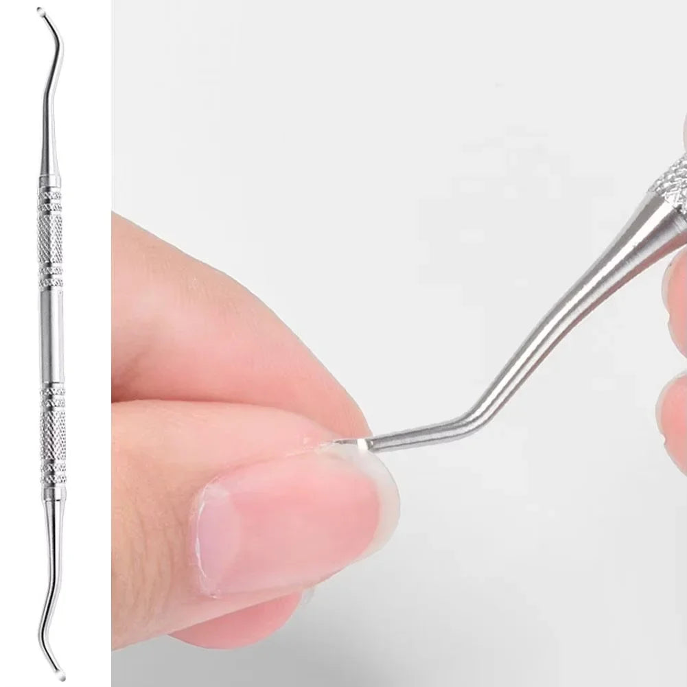 Double-Headed Stainless Steel Toenail Care Tool Set | Qme Nail Care Tool Qme