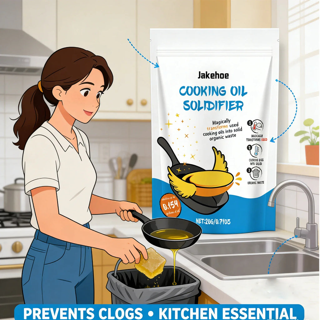 Edible Oil Coagulant – Eco-Friendly Cooking Oil Solidifier Oil Disposal Powder Qme