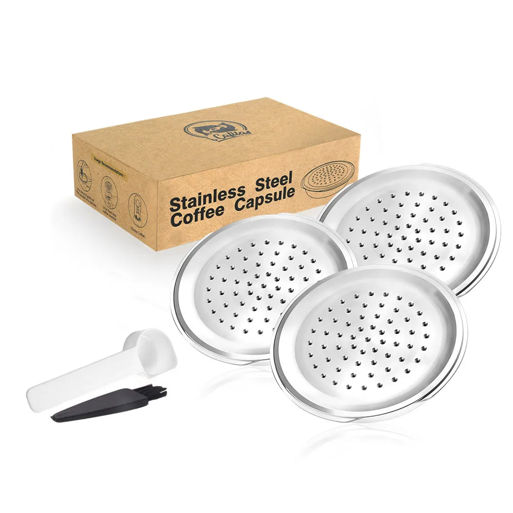 Reusable Stainless Steel Coffee Capsule – Philips Senseo Refillable Coffee Pod Qst 3PODS