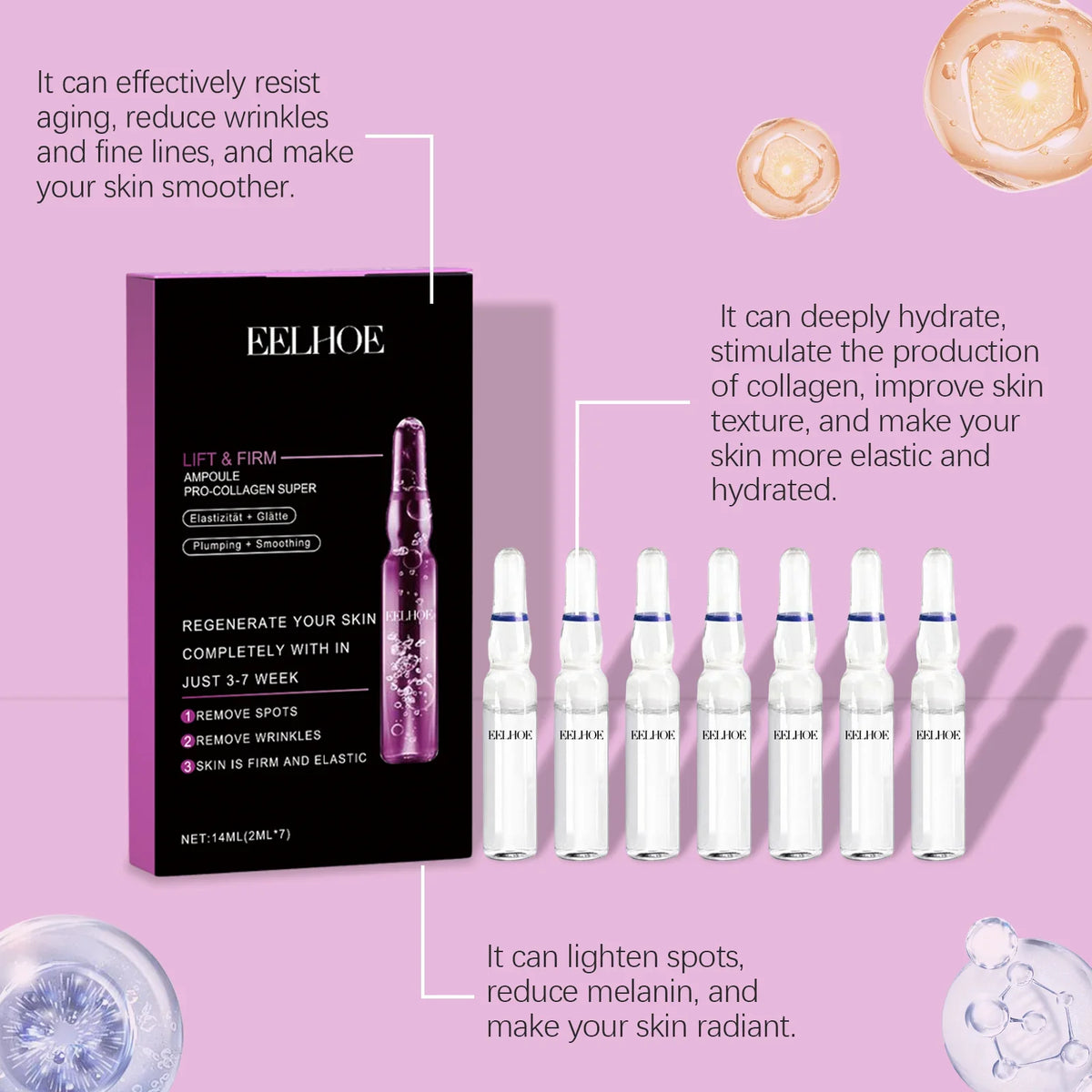 EELHOE Collagen Lifting Serum – Fade Fine Lines & Hydrate Collagen Facial Serum Qme