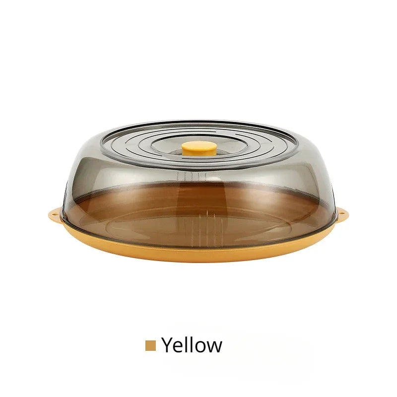 Multi-Layer Insulated Transparent Food Cover – Dust-Proof Food Cover Qme Yellow