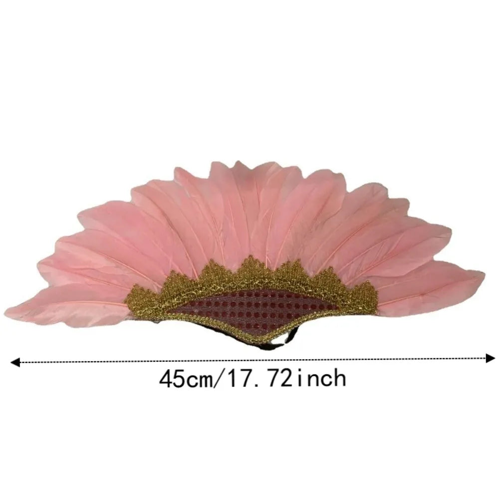 Adjustable Colorful Feather Headdress – Carnival & Costume Costume Headdress Qme