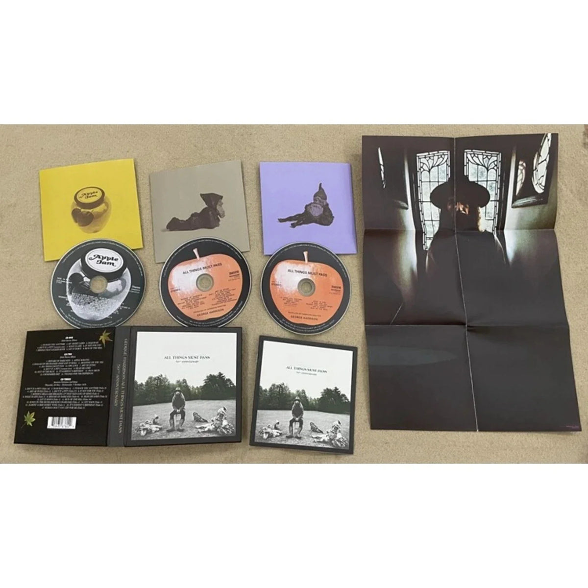 All Things Must Pass 50th Anniversary Deluxe 3CD Set Collector's CD Box Set Qme