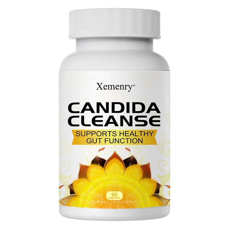 Xemenry Candida Cleanse – Gut Health & Detox Capsules Digestive Health Supplement Qst