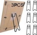 Stainless Steel Self-Adhesive Desktop Frame Bracket Art Stand Desktop Frame Stand Qme 3pcs
