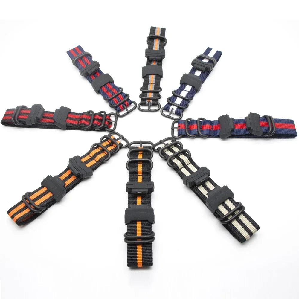 Casio G-Shock 22mm Nylon Canvas Replacement Watch Band Strap Watch Replacement Strap Qme