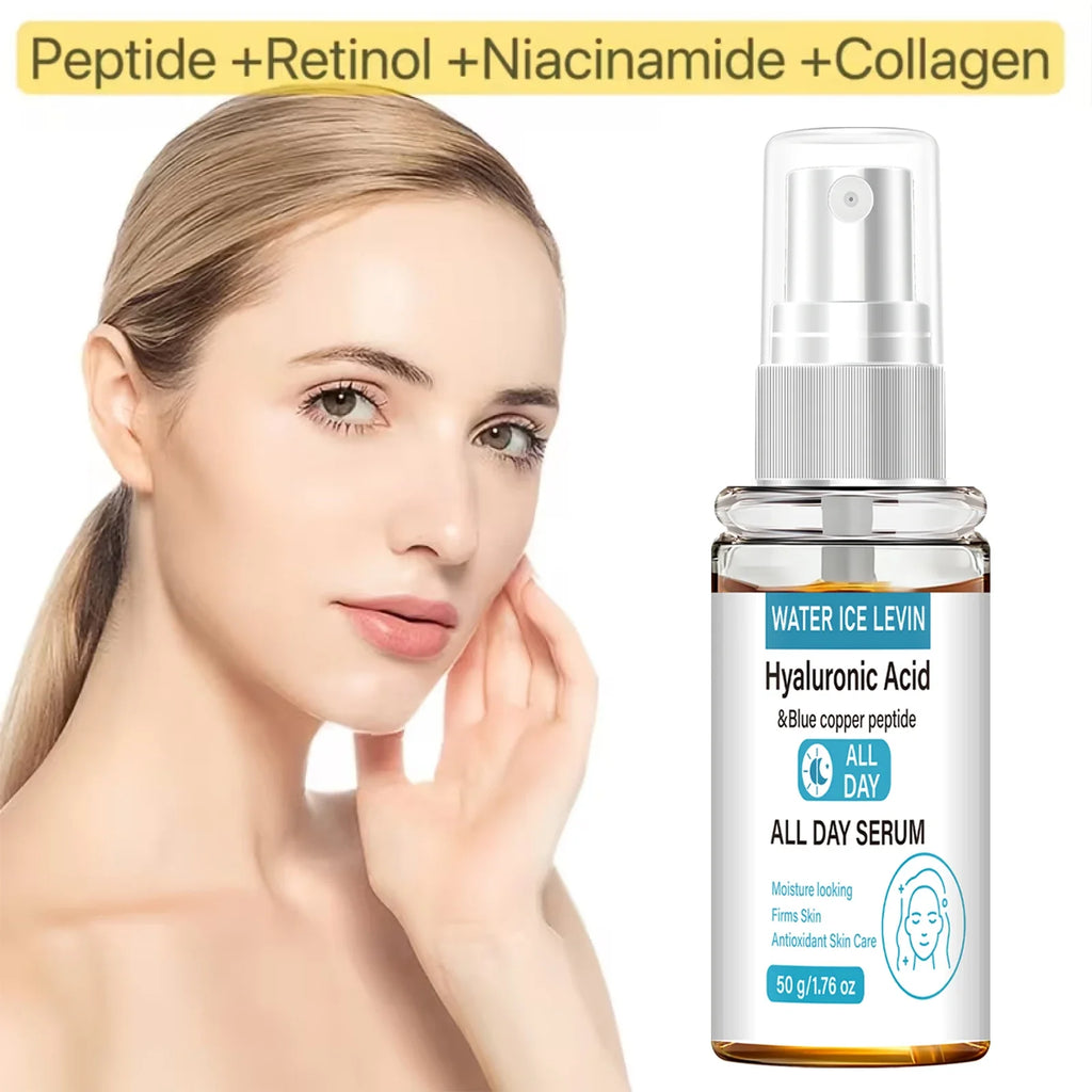 Blue Copper Peptide & Hyaluronic Acid Serum | Antioxidant Antioxidant Face Serum Qme