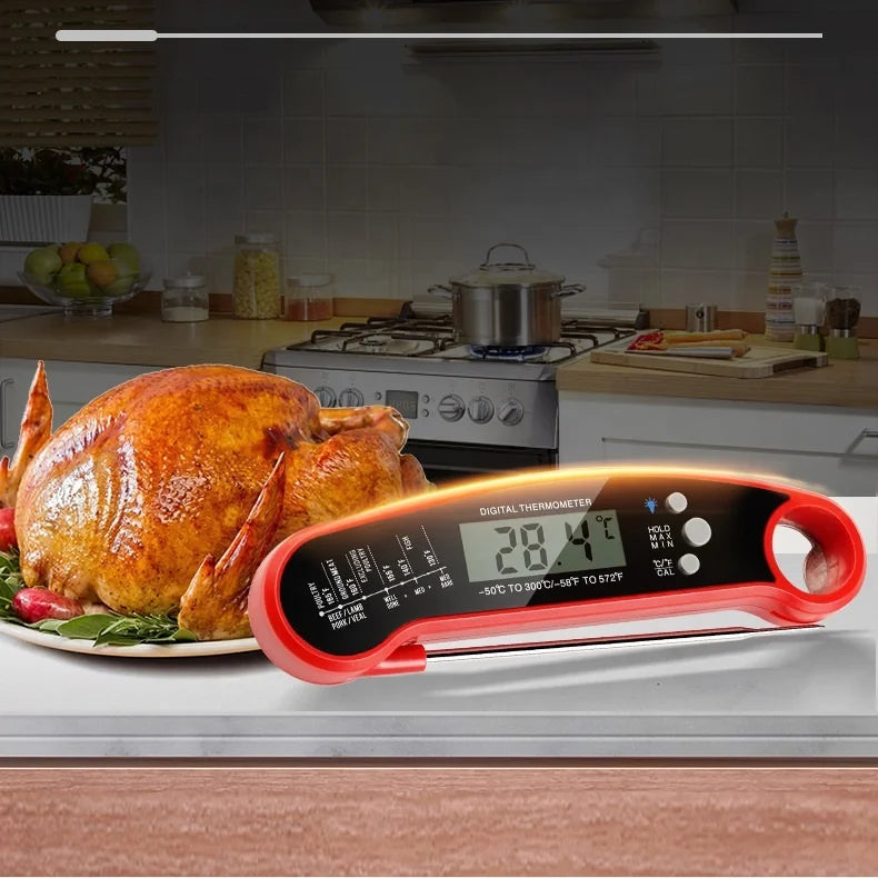 Instant Read Digital Waterproof Kitchen Food Thermometer Kitchen Thermometer Qst