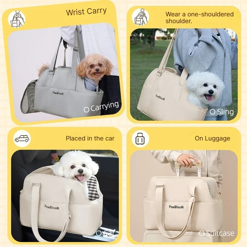 Portable Pet Carrier Shoulder Bag for Small Dogs & Cats Pet Carrier Bag Qme