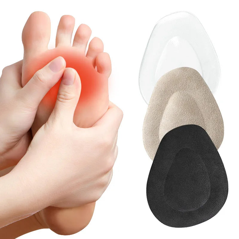 Anti-Slip Silicone Gel Half Insoles – Arch & Heel Cushion Gel Shoe Insoles Qme