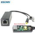 48V to 12V PoE Splitter 15W Anti-Interference Adapter Cable PoE Splitter Adapter Qme White 15W 5pcs