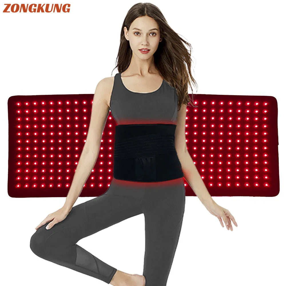 360 LED Red & Infrared Light Therapy Belt – Wearable Body Wrap LED Therapy Belt Qst