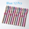 12 Blue Erasable Gel Pens | Medium Tip Smooth Writing – Qme Erasable Gel Pens Qme blue-12 Pcs