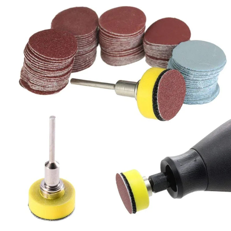 1-Inch Sanding Discs 101-Pc | 100–3000 Grit Rotary Tool Pads Rotary Sanding Discs Qme 100pcs 1in