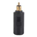 12V Motorcycle European Cigarette Lighter Adapter – DIN Socket Motorcycle Power Adapter Qst black