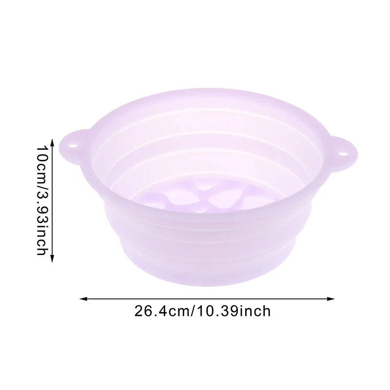 Foldable Silicone Face Ice Bath Bowl – Portable Facial Basin Facial Plunge Basin Qme