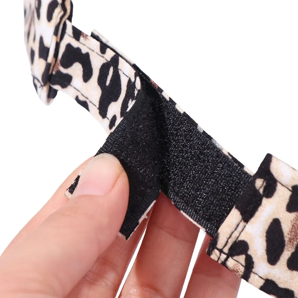 Korean Leopard Print Sun Hat – UV Protection Curved Brim Cap Sun Hat Qme