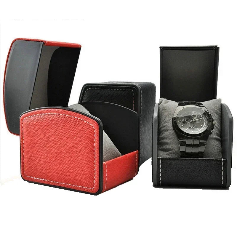 Portable PU Leather Watch Box Organizer – Men & Women Watch Box Organizer Qme