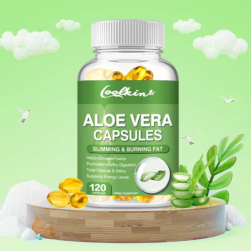 Aloe Vera Extract Capsules – Digestive & Immune Support Herbal Supplement Qst