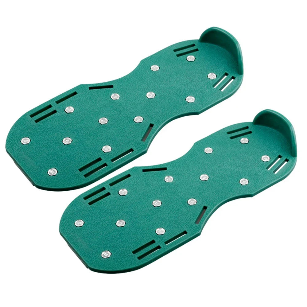 Inflatable Lawn Aerating Shoes – 4.2cm Self-Levelling Spikes Lawn Aerating Shoes Qme