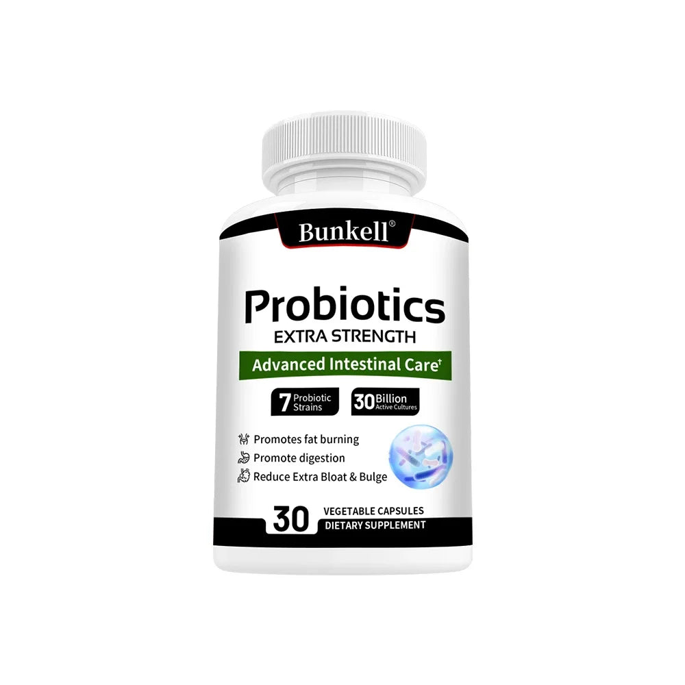 Probiotics Prebiotics & Digestive Enzymes – Gut Health Capsules Probiotic Supplement Qst 30 count-1 bottle