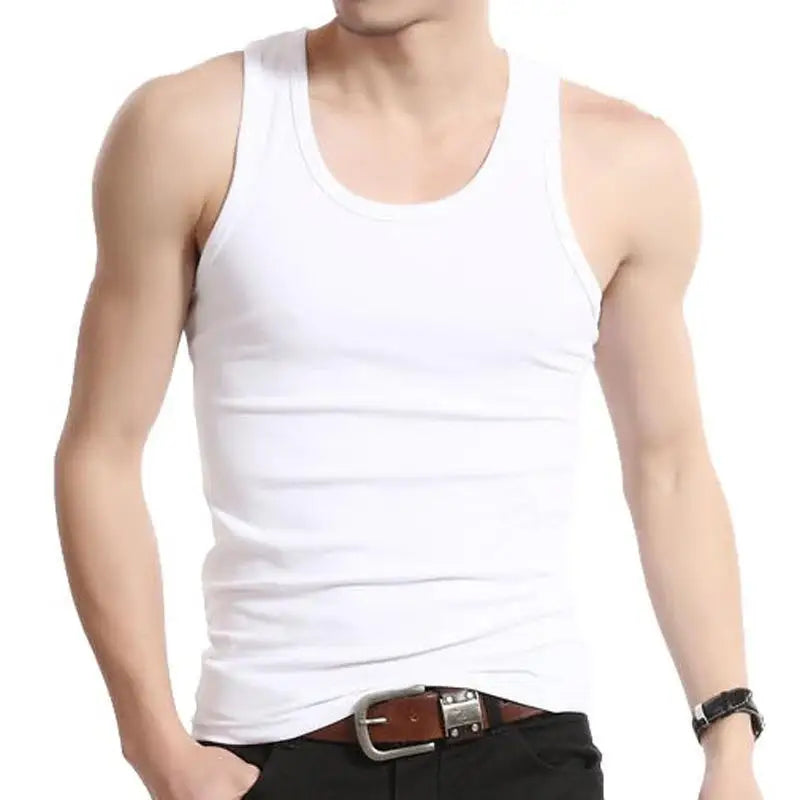 Men's Casual Elastic Breathable Fitness Vest – Summer Tank Top Men's Athletic Vest Qme