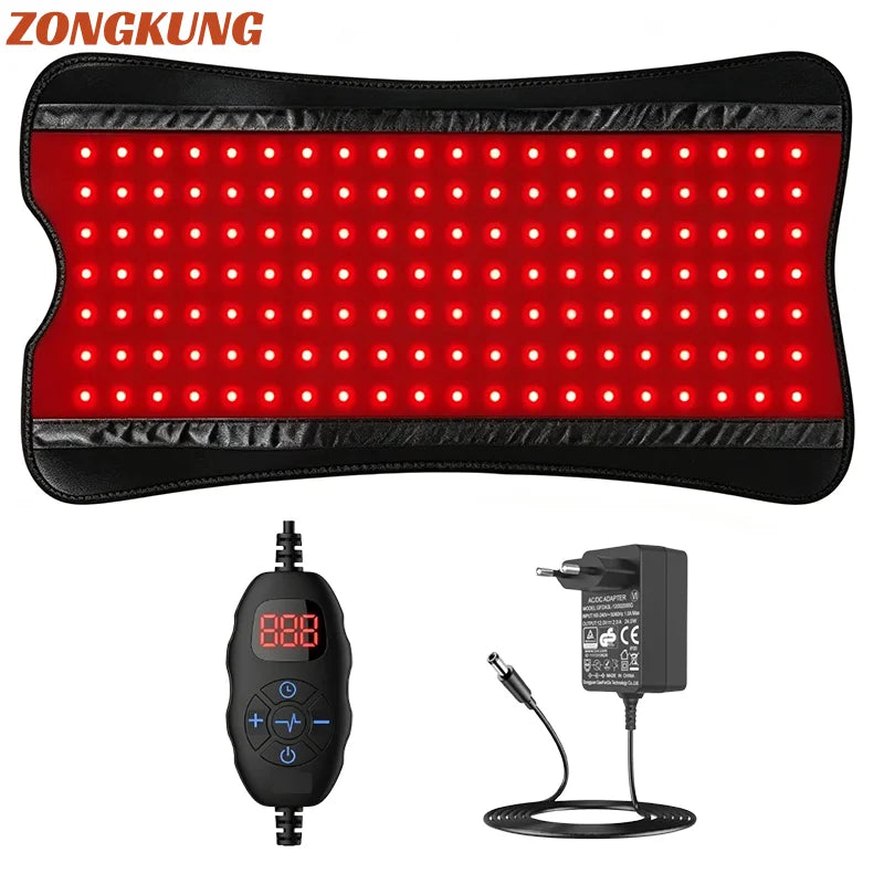 140 LED Red Light Therapy Belt 660nm 850nm Near Infrared Light Therapy Belt Qst