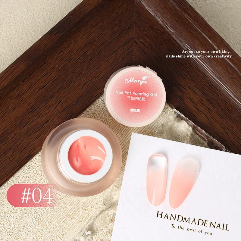 3D Cushion UV Nail Art Gel – Gradient Blush DIY Charm Tool Nail Art Gel Qme pink