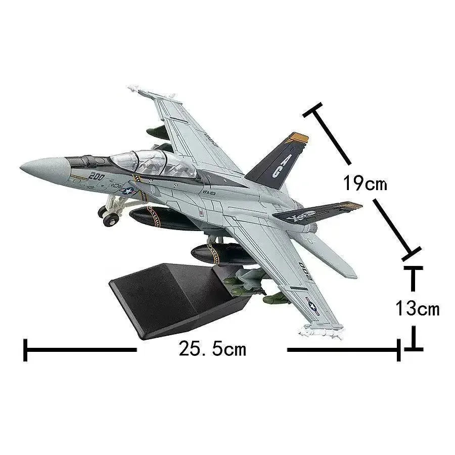 1/72 Scale F/A-18F Super Hornet VF-103 Military Model Toy Scale Model Toy Qme