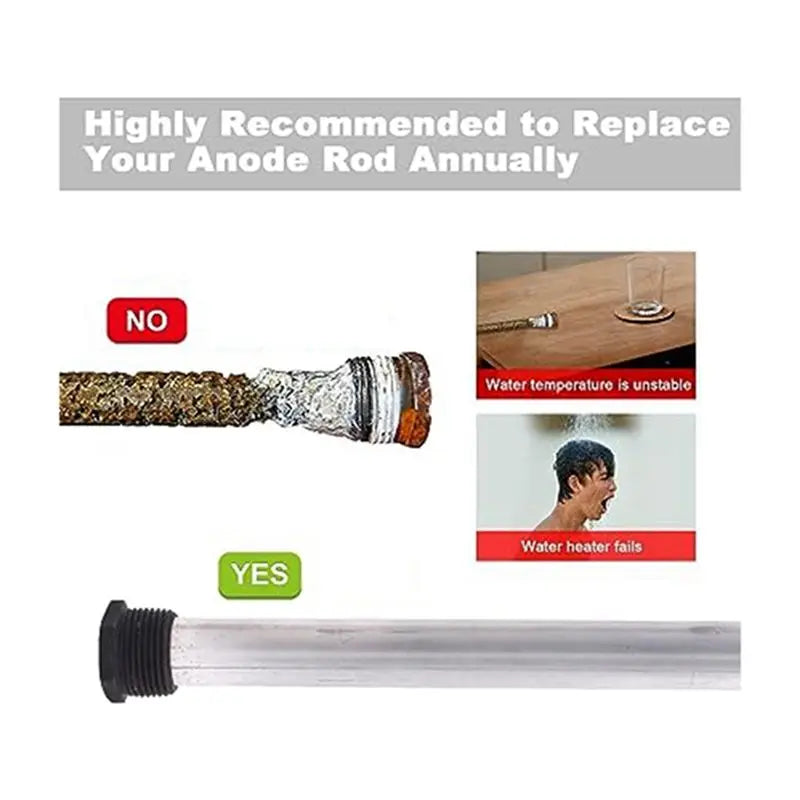 Magnesium Anode Rod 3/4 NPT 4-Section Water Heater – B15C Water Heater Anode Rod Qst