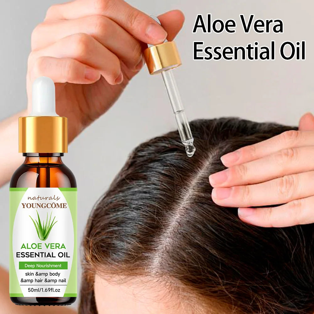 YOUNGCOME Pure Aloe Vera Hair & Skin Moisturizing Oil 30g/60g Hair & Skin Oil Qst