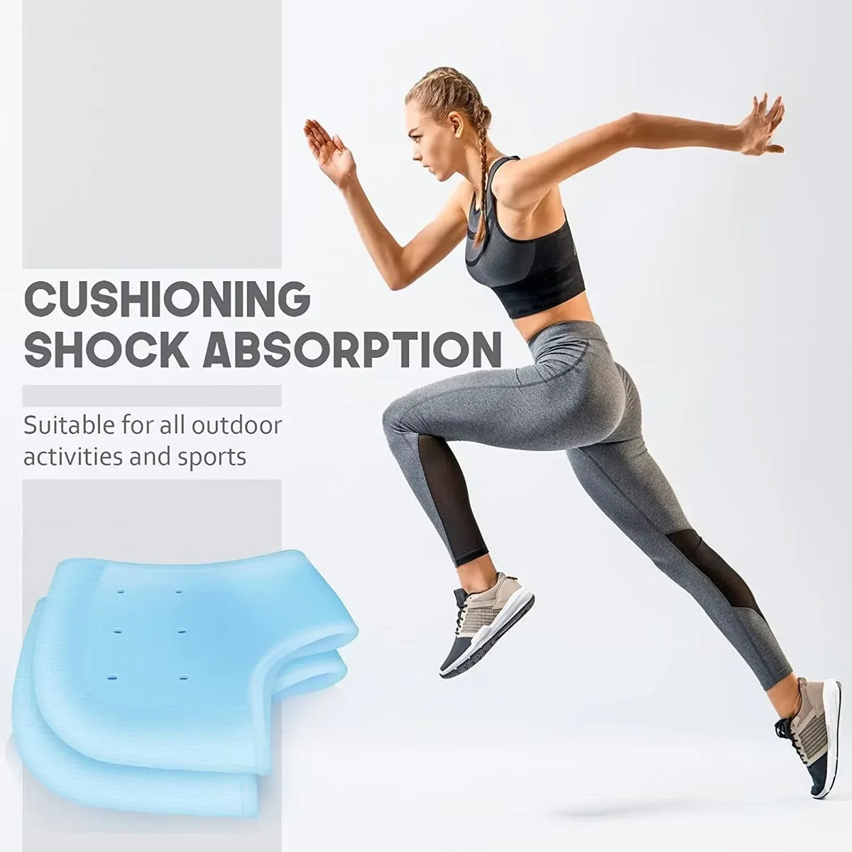 Silicone Heel Protectors & Gel Metatarsal Pads – 1 Pair Gel Heel Cushion Qst