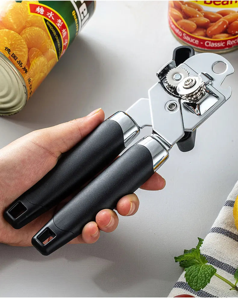 3-in-1 Stainless Steel Manual Can & Bottle Opener Tool Can & Bottle Opener Qme