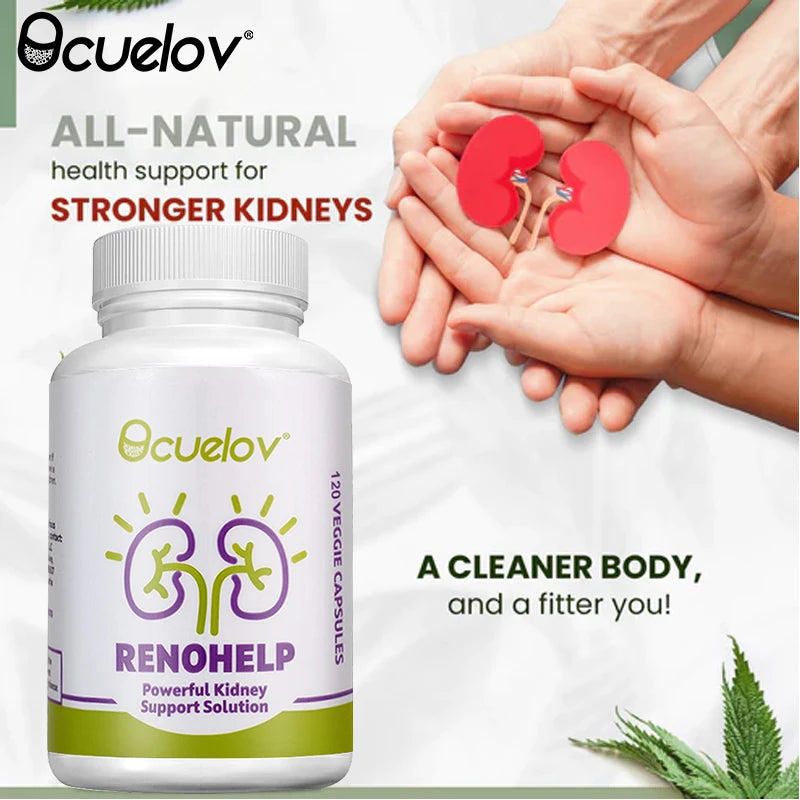 Bcuelov Natural Kidney Support Supplement | 30/60/120 Capsules Kidney Support Supplement Qst