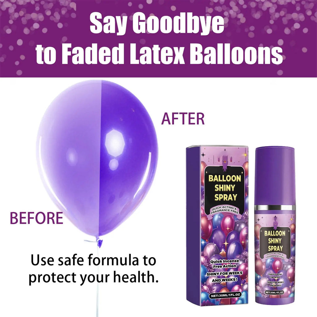 Balloon Shine Spray 30ml – Glossy Party Decoration Finish Balloon Shine Spray Qme