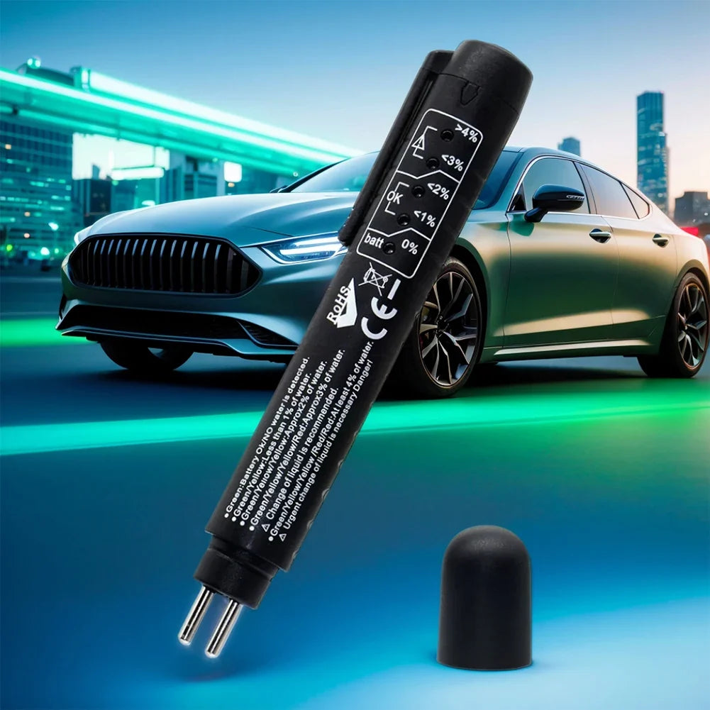Car Brake Fluid Tester Pen – 5 LED Diagnostic Tool Brake Fluid Tester Qme