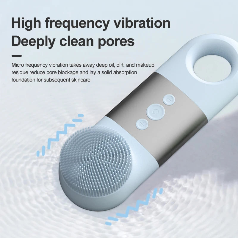 VIMYSHOW Hot & Cold Silicone Face Cleansing Brush – IPX7 Face Cleansing Brush Qst