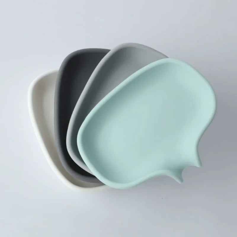 Flat-Bottom Soap Dish with Drainage Tray – Bathroom Holder Soap Dish Qme