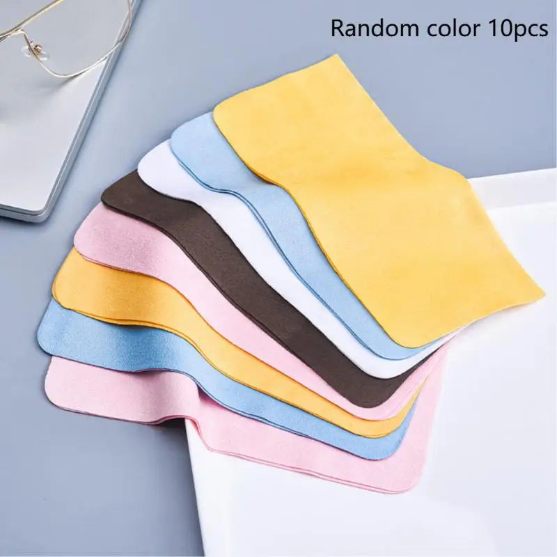 Microfiber Glasses Cleaning Cloths – 5/10 Pcs Suede Lens Wipes Lens Cleaning Cloth Qst 10pcs