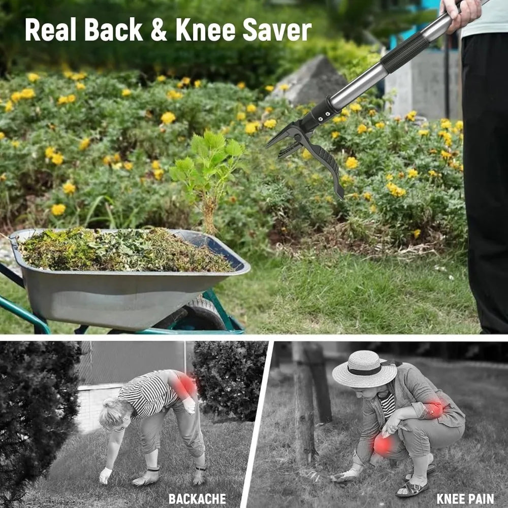 Stand Up Weed Puller with Foot Pedal | Manual Garden Tool Stand-Up Weed Puller Qme