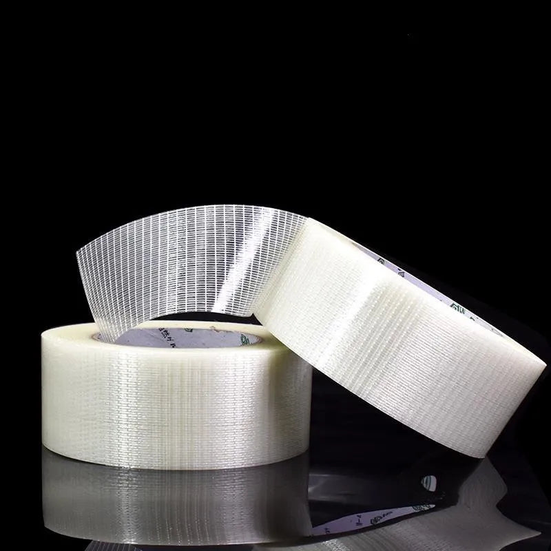 25M Fiberglass Grid Mesh Tape – Strong Single-Sided Reinforced Fiberglass Mesh Tape Qme 25M 5mm