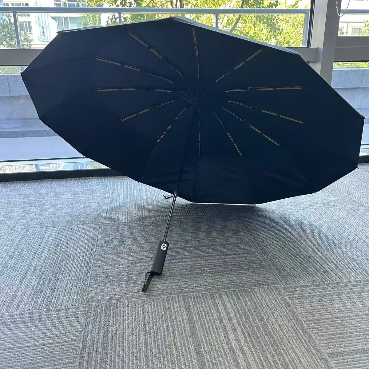 Automatic 24-Rib Folding Umbrella – UV & Rain, Multi-Color Folding Umbrella Qst