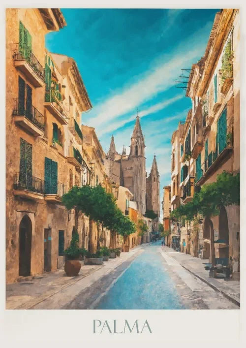 Spain Canvas Poster – Seville, Madrid & Palma Wall Art Decor Canvas Wall Art Qst P7 40x60cm Unframed