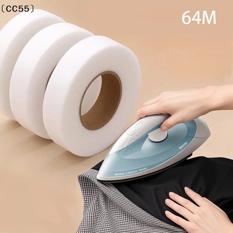 Iron-On Hem Tape – Double-Sided Adhesive Interlining for Sewing Iron-On Hem Tape Qst