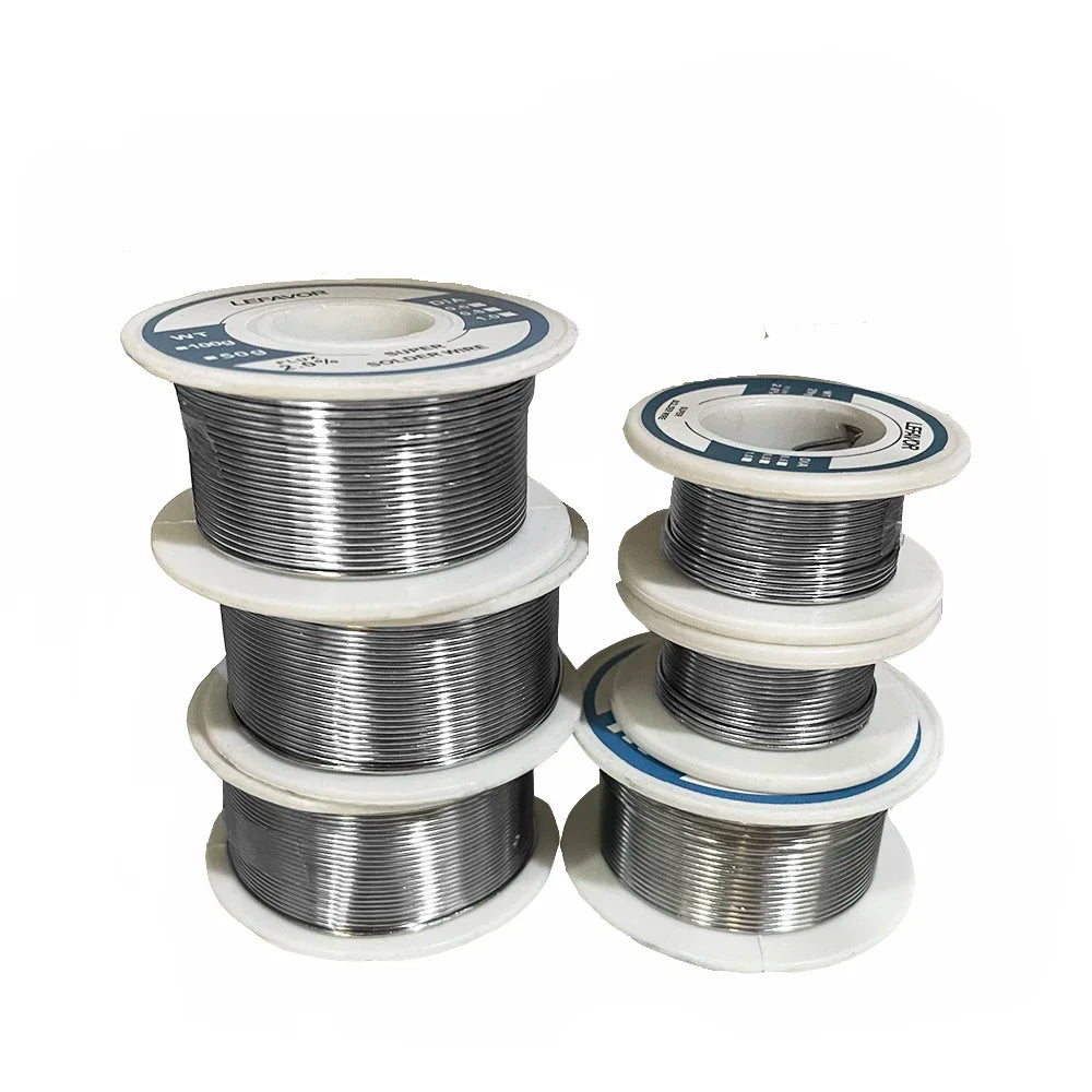 Rosin Core Solder Wire No-Clean Flux Tin Roll – 6 Sizes Solder Wire Qme