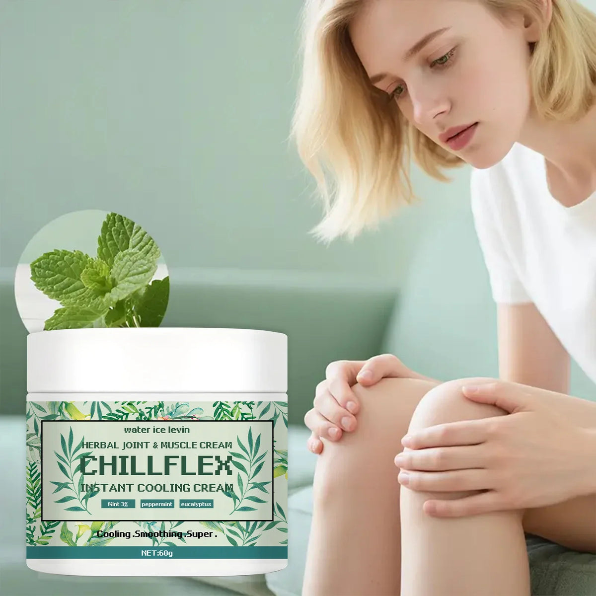 Cooling Herbal Cream – Peppermint & Eucalyptus | 60g Cooling Herbal Cream Qme