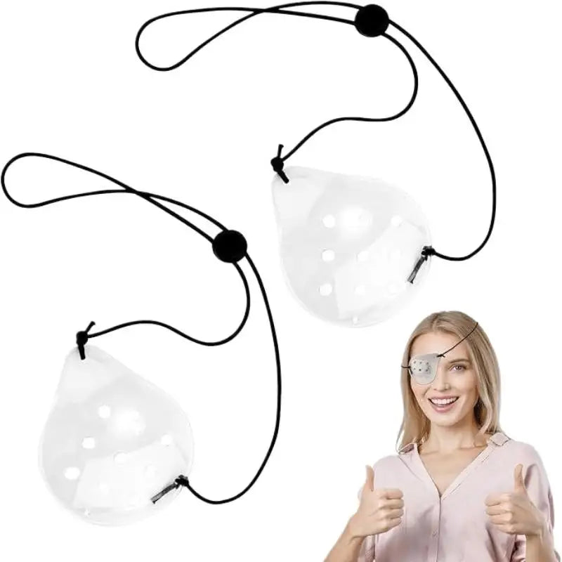 Adjustable Transparent Breathable Single-Eye Protective Mask Eye Protective Shield Qme